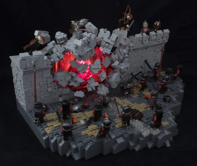 twin towers diorama