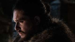 Jon Snow, broody as usual.