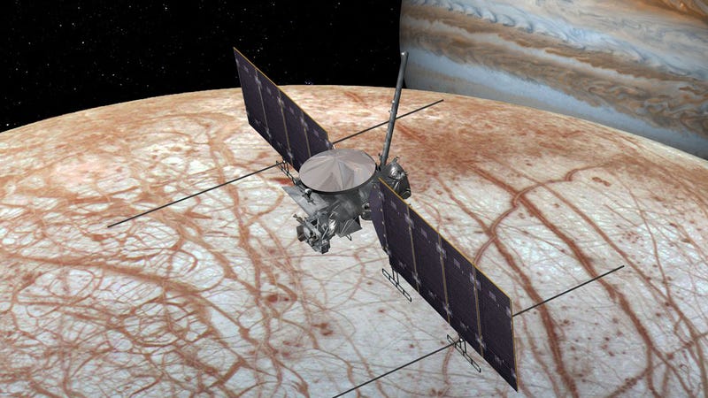 Artist’s concept of the Europa Clipper.