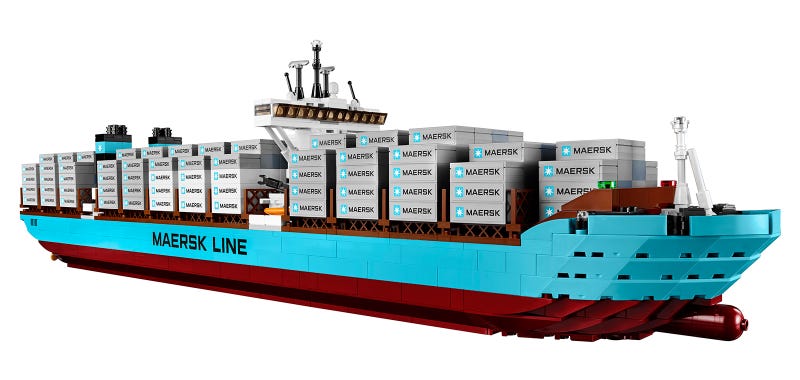 The world's largest cargo ship is now available as a giant 