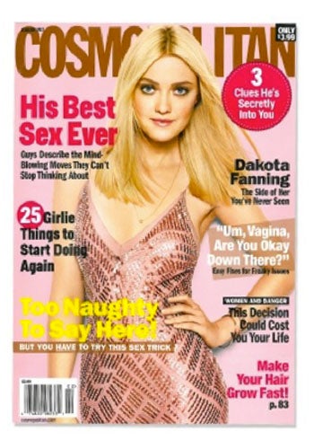 Illustration for article titled 17-Year-Old Dakota Fanning Makes Her Cosmo Debut