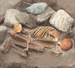 Illustration for article titled Scotland's two mummified bog bodies are the Frankenstein remains of six different people