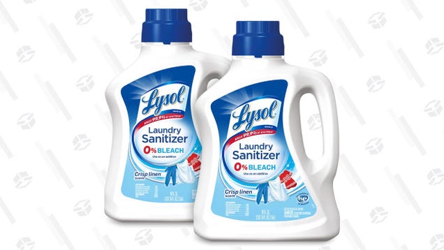 For Smelly or Germ-Infested Clothes, Grab These Discounted Bottles of Lysol Laundry Sanitizer
