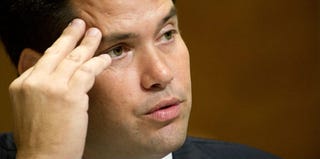 U.S. Sen. Marco Rubio (R-Fla.) during a recent hearing on Capitol Hill (Karen Bleier/AFP/Getty Images)