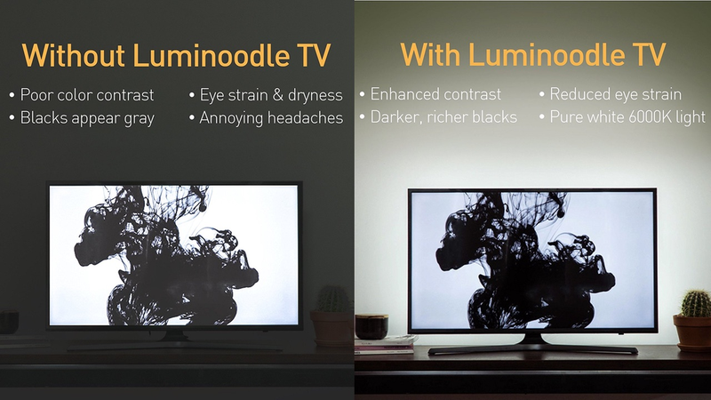 Tiras de luces blancas Luminoodle | $8-$17 | Amazon | CĂłdigo promocional ZZF6XQB3