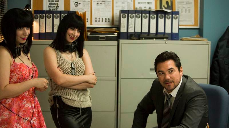 Jen and Sylvia Soska on the set of their new film Vendetta