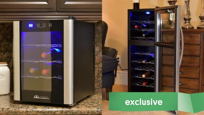 Newair Dual Zone 27 Bottle Wine Fridge | $149 | Newair | Promo code KINJA10Newair Dual Zone 18 Bottle Wine Fridge | $103 | Newair | Promo code KINJA10Newair Dual Zone 12 Bottle Wine Fridge | $92 | Newair | Promo code KINJA10