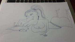 Illustration for article titled Bíró Ica próbálja újraéleszteni az ijedtségtől szörnyethalt kutyáját