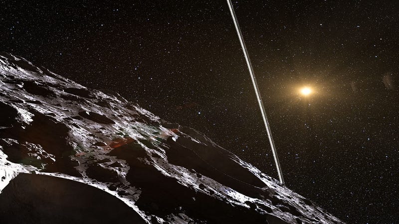 Illustration for article titled Astronomers May Have Detected Rings Around Minor Planet Chiron