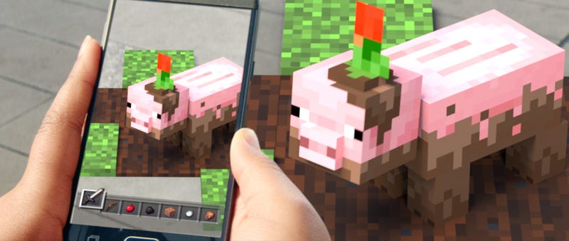 Illustration for article titled Walking Around Minecraft Earth Feels Amazing