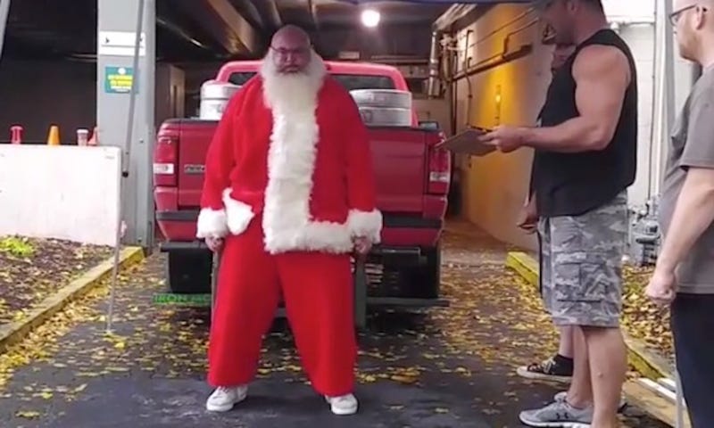 Illustration for article titled Big Strong Santa Will Get You Feeling Festive