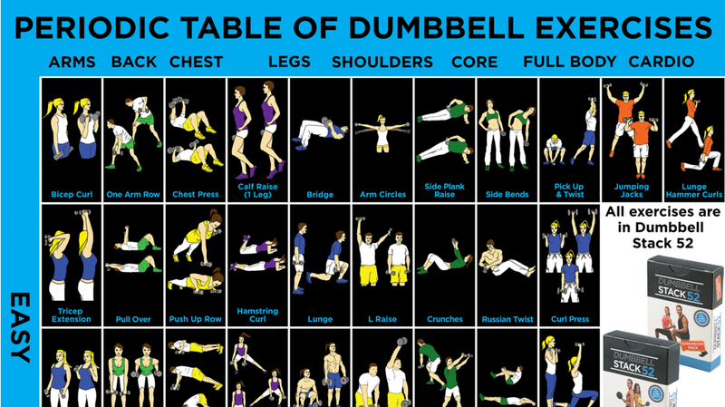 Work Every Part Of Your Body With This Dumbbell Exercise Chart Ilration For Article Led Work Every Part Of Your Body With This Dumbbell Exercise Chart