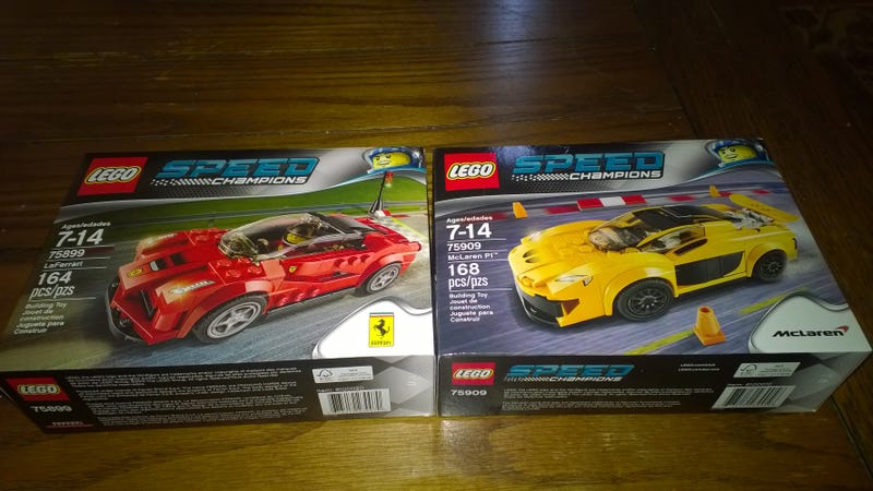 Illustration for article titled LEGO Speed Champions McLaren P1 and Ferrari LaFerrari