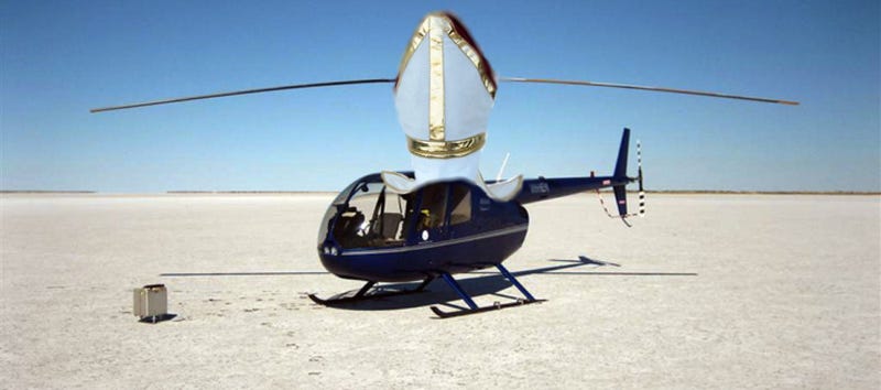 Illustration for article titled Wait, The Pope's A Helicopter Pilot?