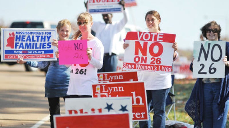 Illustration for article titled More than 55 out of every 100 Mississippi voters agree: fertilized eggs are not people
