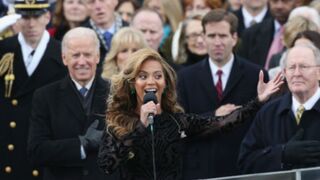 Beyoncé at the inauguration (Justin Sullivan/Getty Images News)