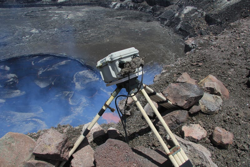 Illustration for article titled A Burp of Lava was Nearly Disastrous for This Trusty Webcam