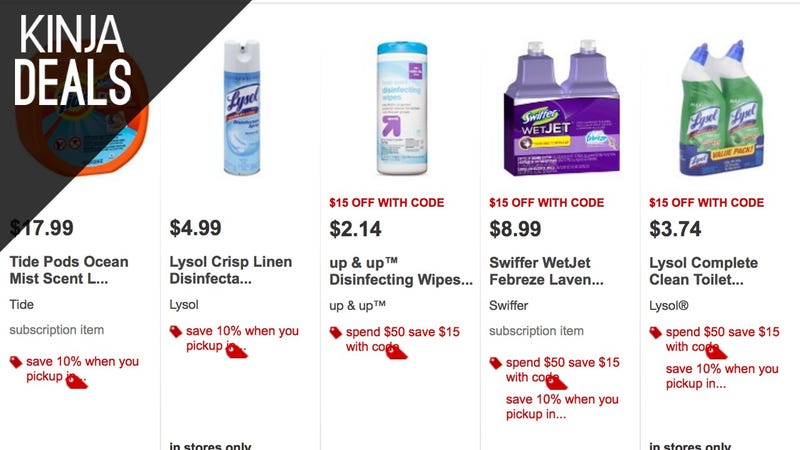 Illustration for article titled Spend $50, Save $15 on Hundreds of Items You Need to Buy Anyway