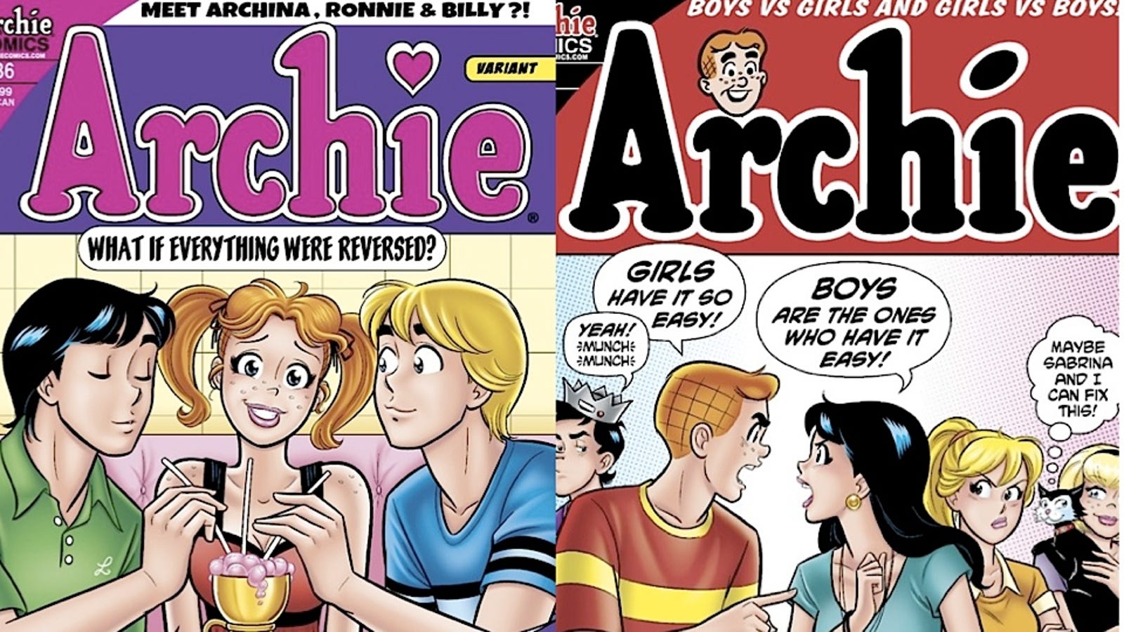 Pearl Clutchers Beware There’s A Sex Swap In The Latest Archie