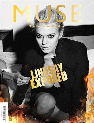 Illustration for article titled Lindsay Lohan Tires Of Impersonating Marilyn Monroe, Moves On To Impersonating Early 90s Kate Moss Instead