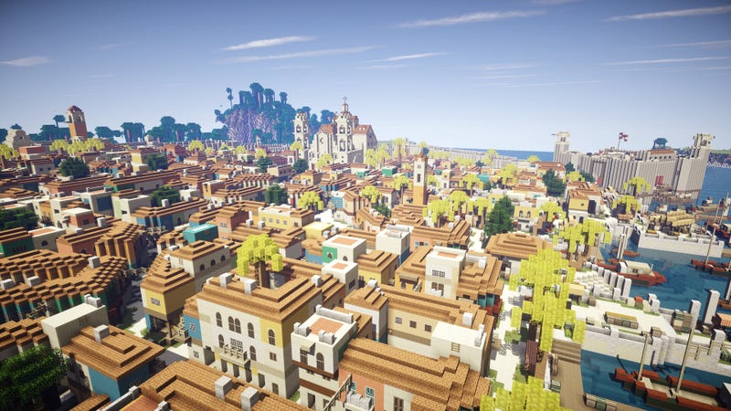 Havana from Assassin's Creed IV, Recreated in Minecraft