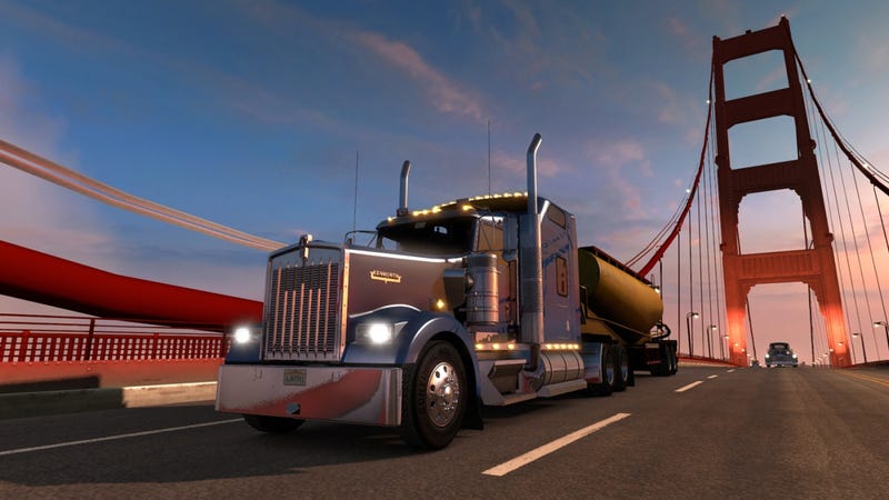 Illustration for article titled American Truck Simulator Impressions: I Nearly Crashed Into a Bus