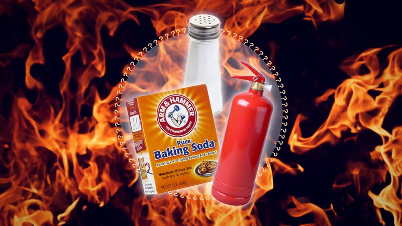 What s the best way to safely put out a grease fire 