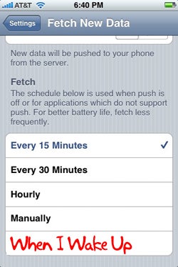Illustration for article titled iPhone OS 2.1 Won't Fetch Emails in Sleep Mode