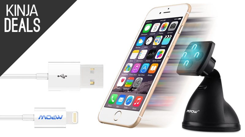Illustration for article titled Mpow's Magneto Dash Mount Comes with a Free Lightning Cable Today