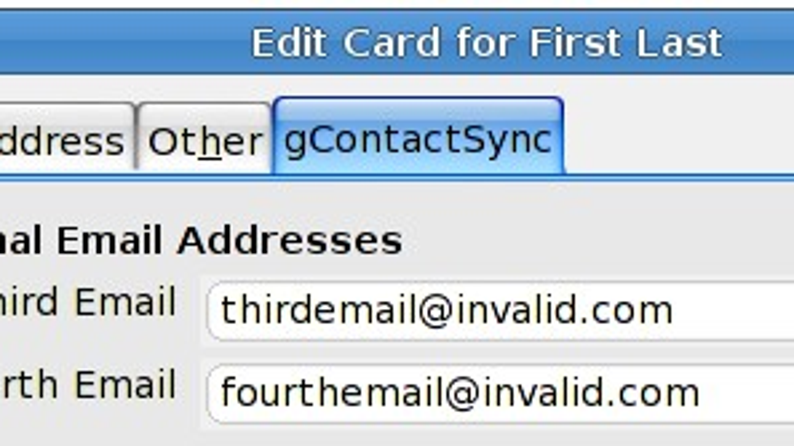 thunderbird gmail contacts sync