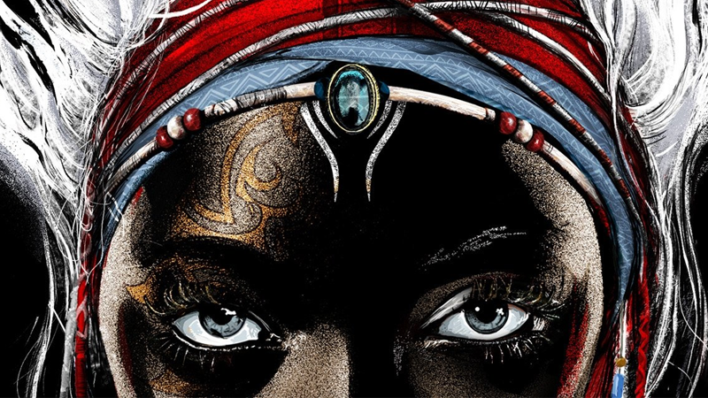 Zelie as she appears on the cover of Children of Blood and Bone.