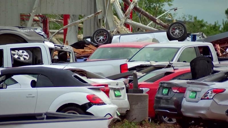 This Is What It Looks Like When A Tornado Hits A Car