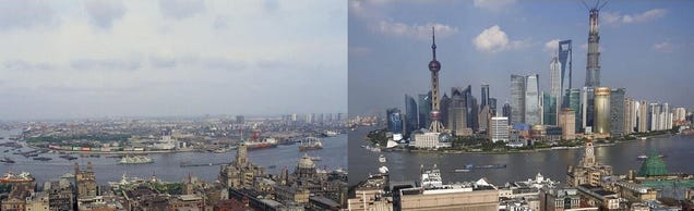 Amazing Comparison: Shanghai 1987 Versus 2013