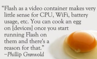 Illustration for article titled Opera Finds Flash Unappetizing For Web Video