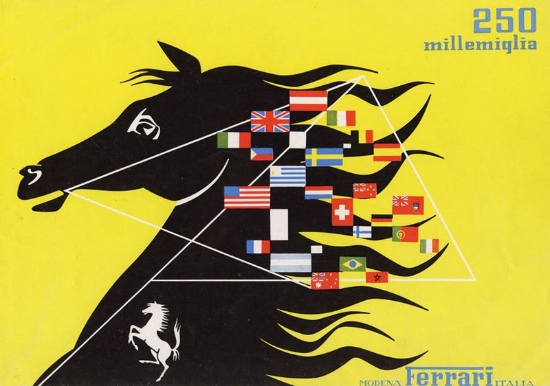 Illustration for article titled Just Look At These 1950s Ferrari Brochure Covers