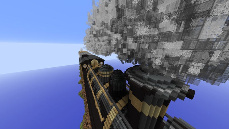 Exploring the Train From Mario Party 8 in Minecraft is Pretty Fun