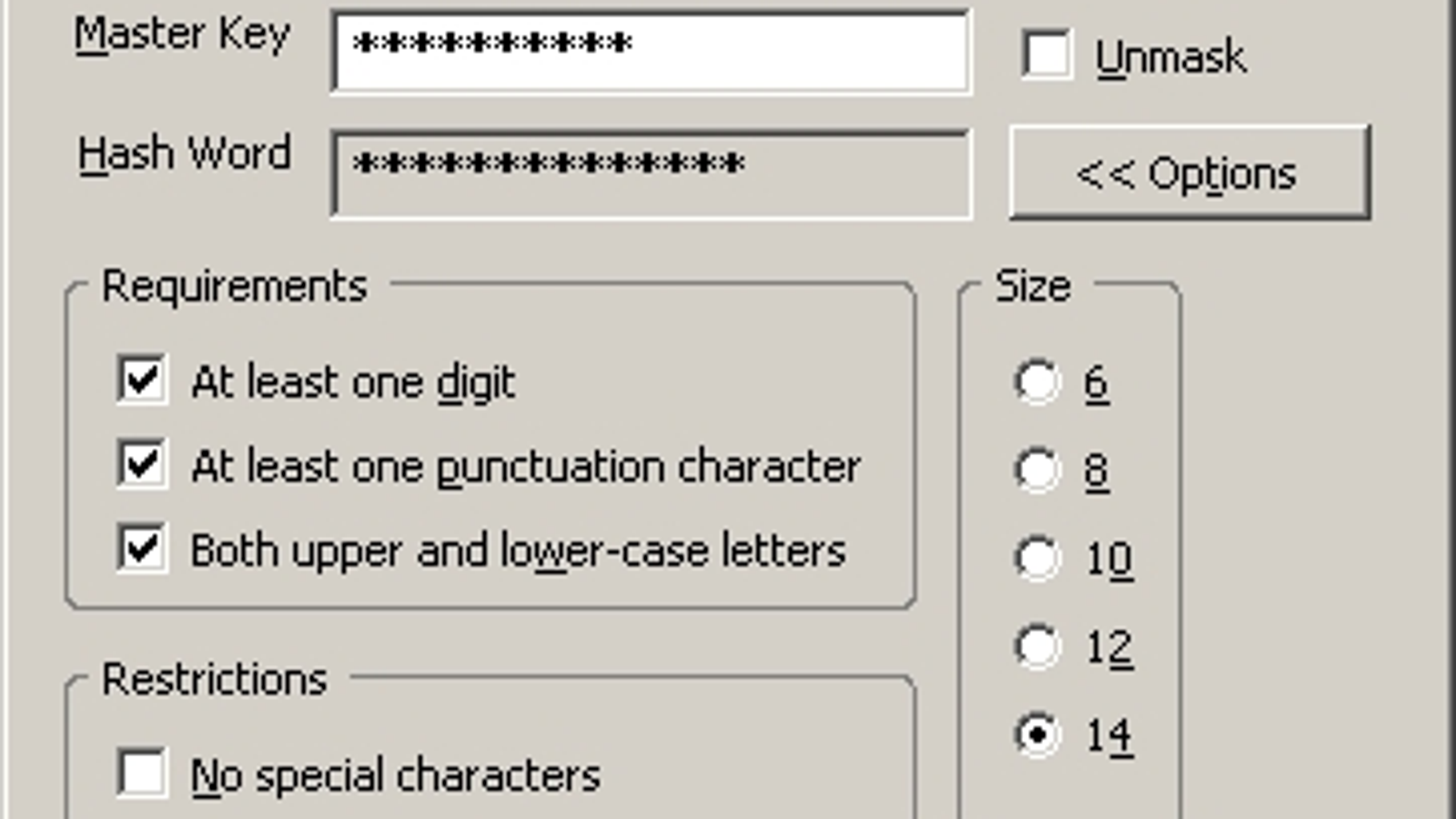 strong password generator extension