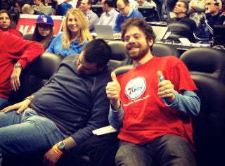 Illustration for article titled Sixers Fan Discovers The Best Way To Enjoy Sixers Games