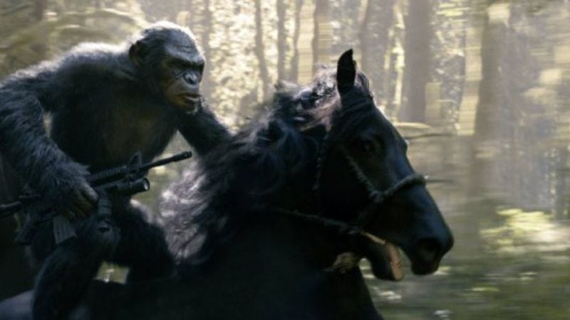 Illustration for article titled Weekend Box Office: And an ape rode on horseback to save them
