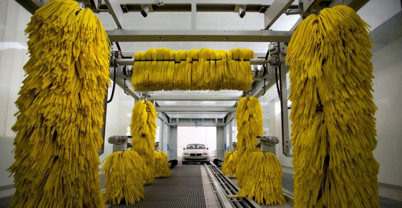 Illustration for article titled NPR: Modern Cars Freaking Out in Car Washes