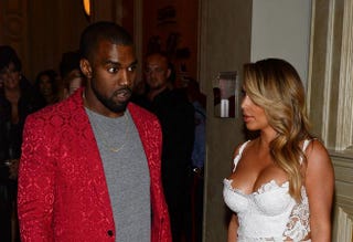 Kanye West and Kim KardashianEthan Miller/Getty Images