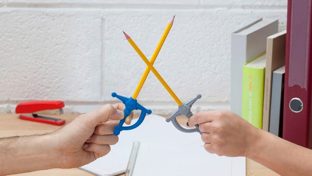These Erasers Turn Pens and Pencils Into Swords