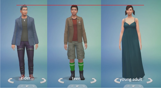 sims 4 different height mod