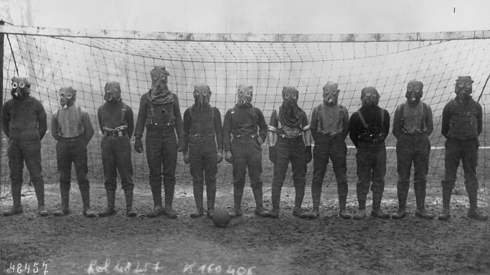 Time Now For Some Gas Mask Soccer