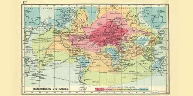 photo of This Map Shows Just How Long Travel Took 100 Years Ago image
