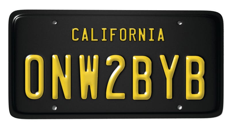Illustration for article titled Rejected CA Personal Plates