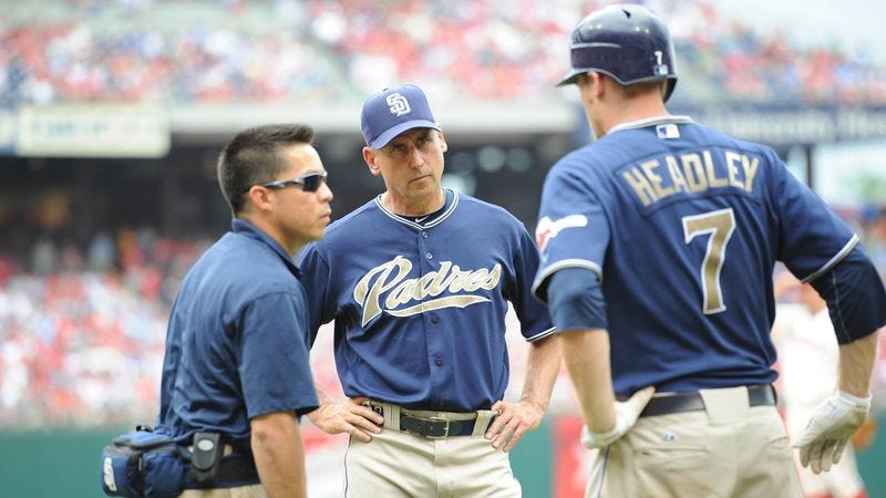 Illustration for article titled Excited Padres Ask Manager If Cardinals Can Sleep Over