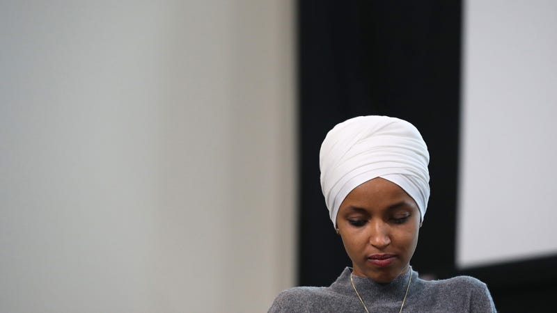 Rep. Ilhan Omar (D-MN) participates in a panel discussion during the Muslim Collective For Equitable Democracy Conference and Presidential Forum on July 23, 2019 in Washington, DC.
