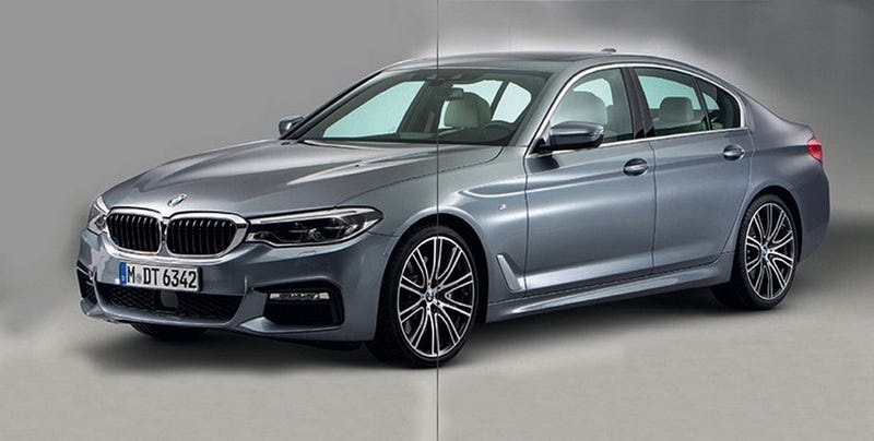 ... BMW that looks somewhere between the 3 Series and 7 Series, I guess