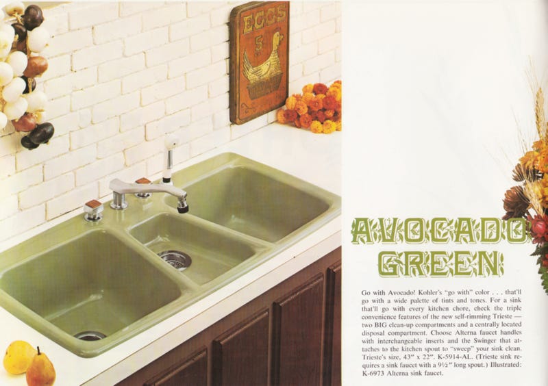 The Midcentury Kitchen How The Avocado Fridge Came To Define The 70s